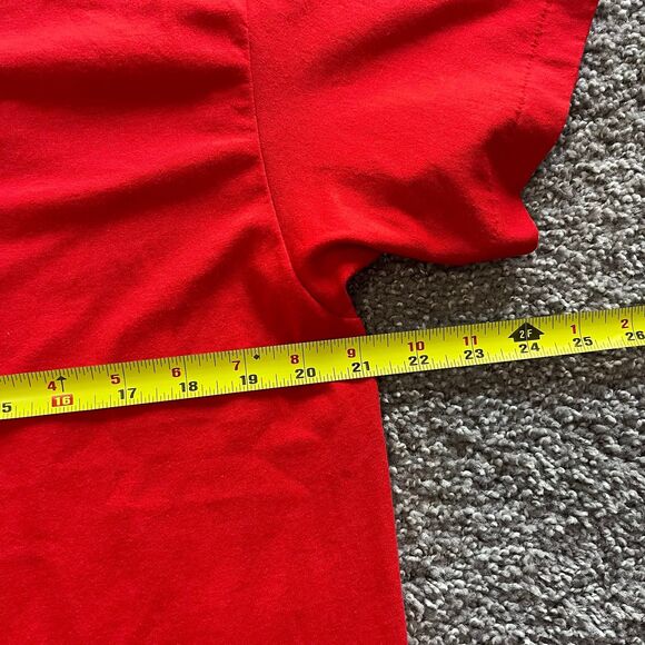 Vintage 80s 90s Philadelphia 76ers Sixers Logo 7 T Shirt Red USA Size XL - Picture 6 of 7